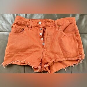 Orange Levi Shorts